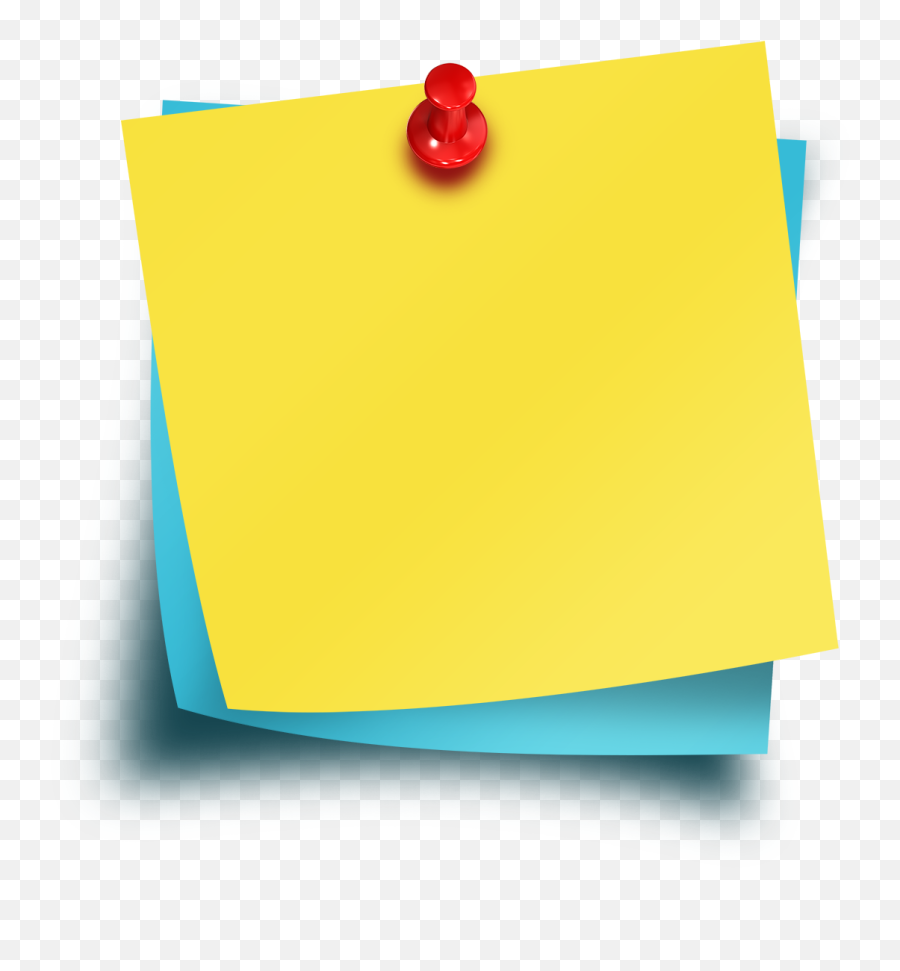 Sticky Notes With Thumbtack Psd Template 1824574 - Png Transparent Background Sticky Note Png,Post It Note Png