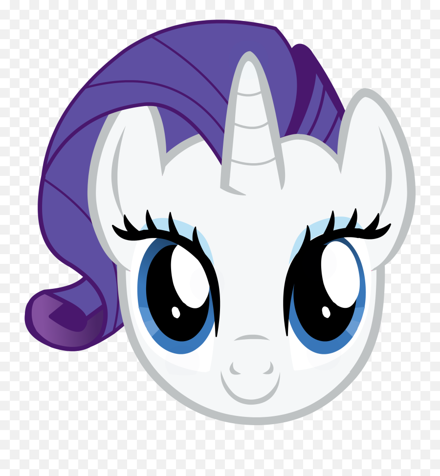 Picnic Table Clipart Mlp - My Little Pony Rarity Head Full My Little Pony Clipart Head Png,Rarity Png