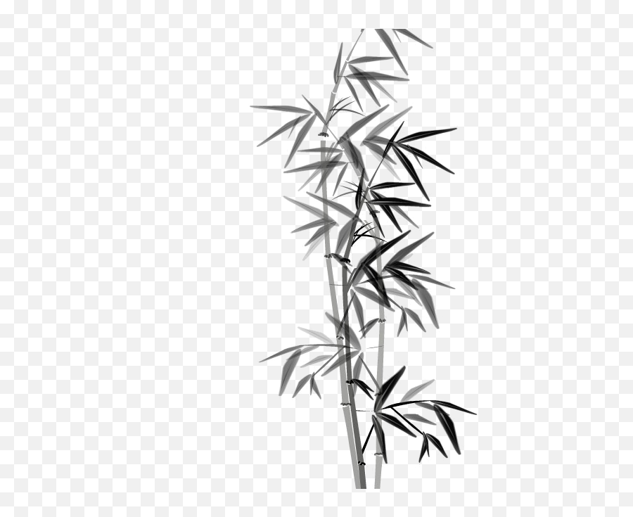Bamboo Forest House Clipart - Bamboo Silhouette Png Black Bamboo Transparent Background,Bamboo Transparent Background