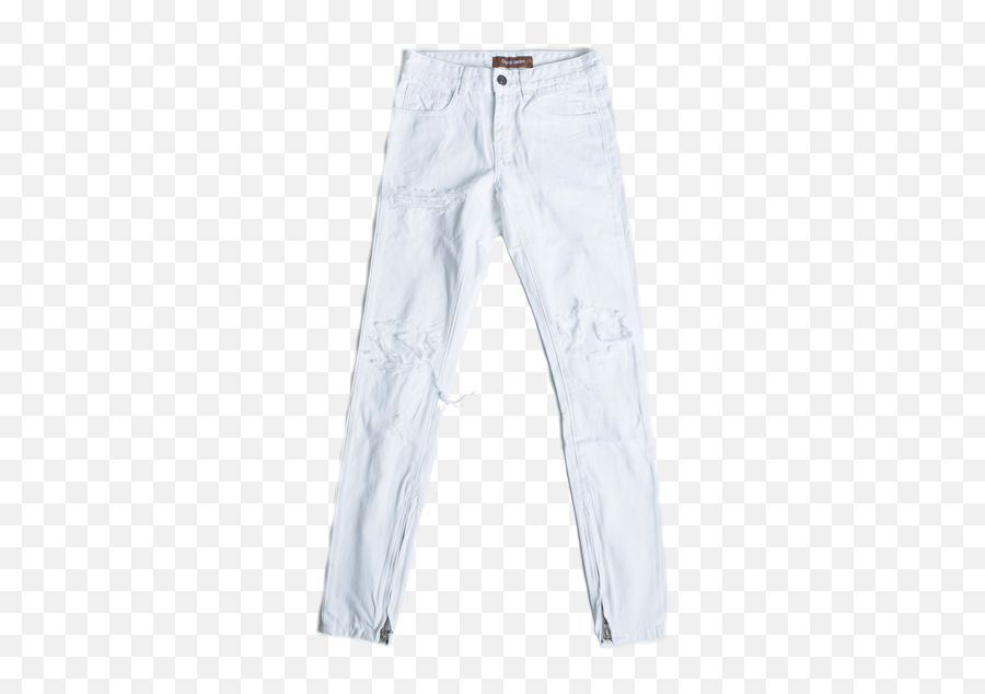 Pacific Denim - White Jeans Transparent Png,Ripped Jeans Png