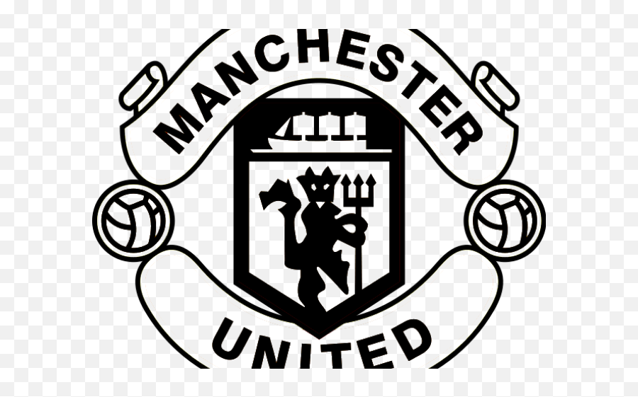 Download Manchester United Logo Clipart - Manchester United Black And White Logo Png,Man United Logo Png