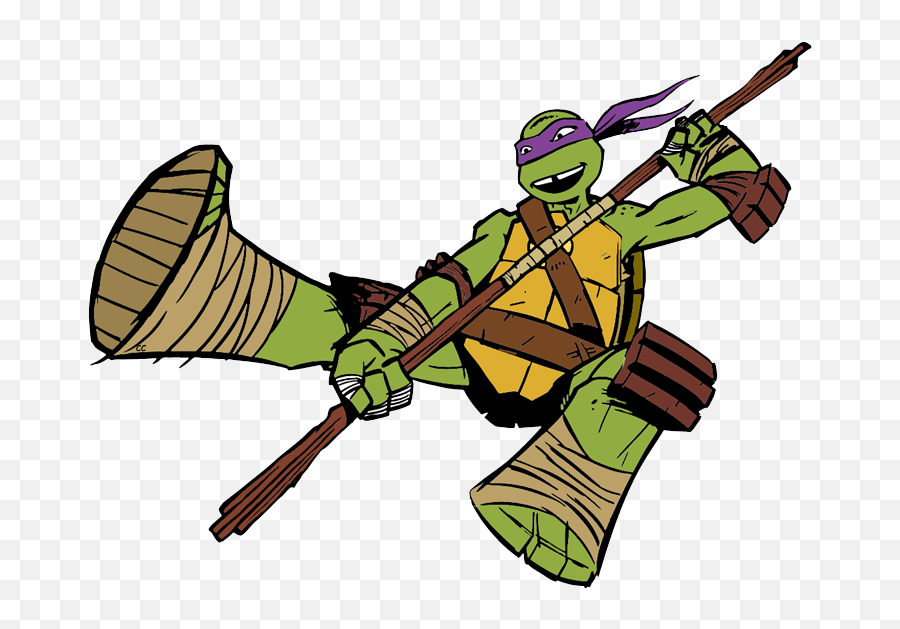 Clipart Turtle Clip Art Transparent - Donatello Ninja Turtle Clipart Png,Ninja Turtle Png