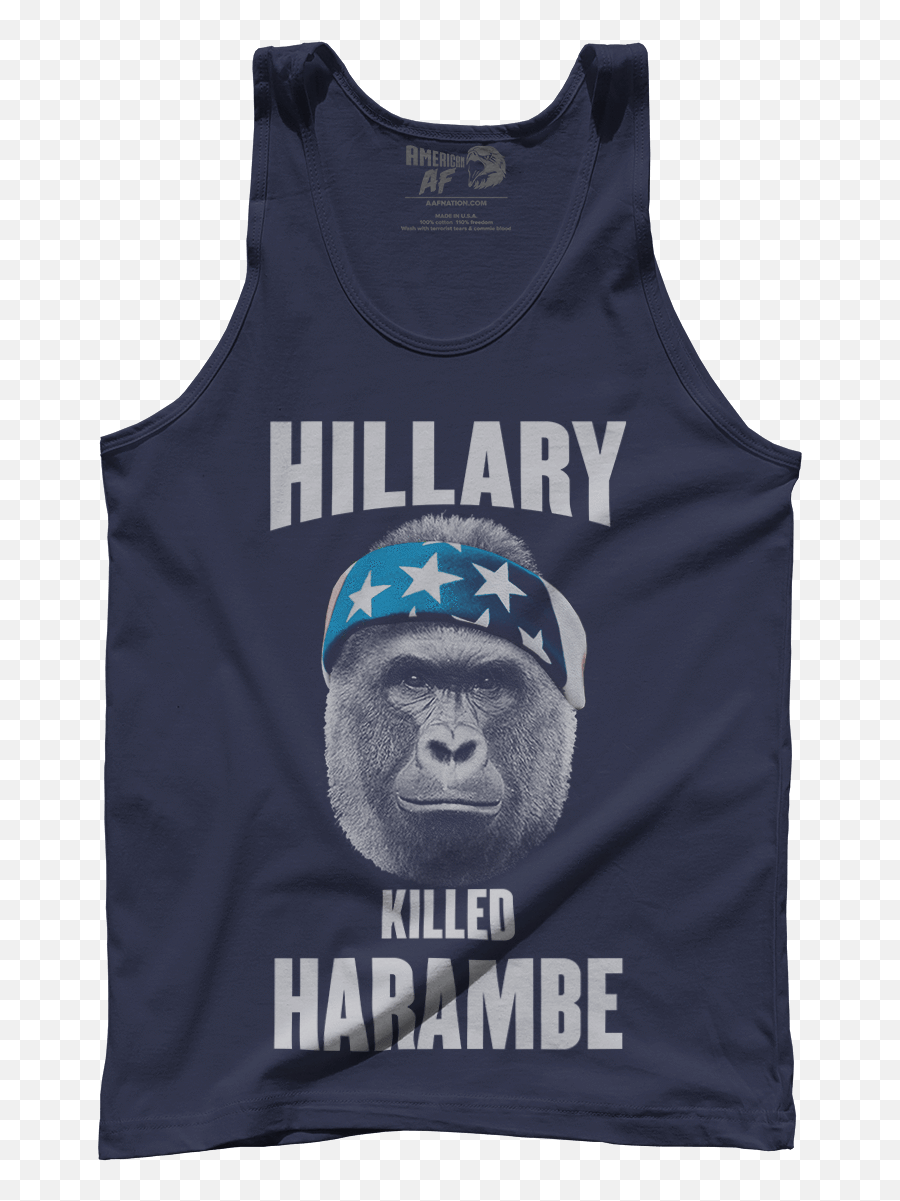 Download Hd Harambe Hillary Killed - Hillary Killed Harambe Shirt Png,Harambe Png