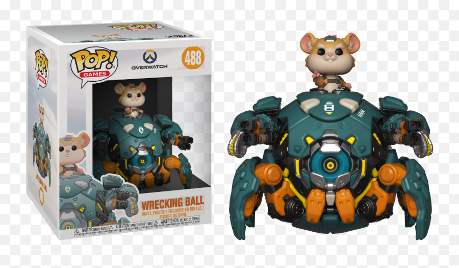 Overwatch - Wrecking Ball 6 Super Sized Pop Vinyl Figure Funko Pop Overwatch Png,Wrecking Ball Png