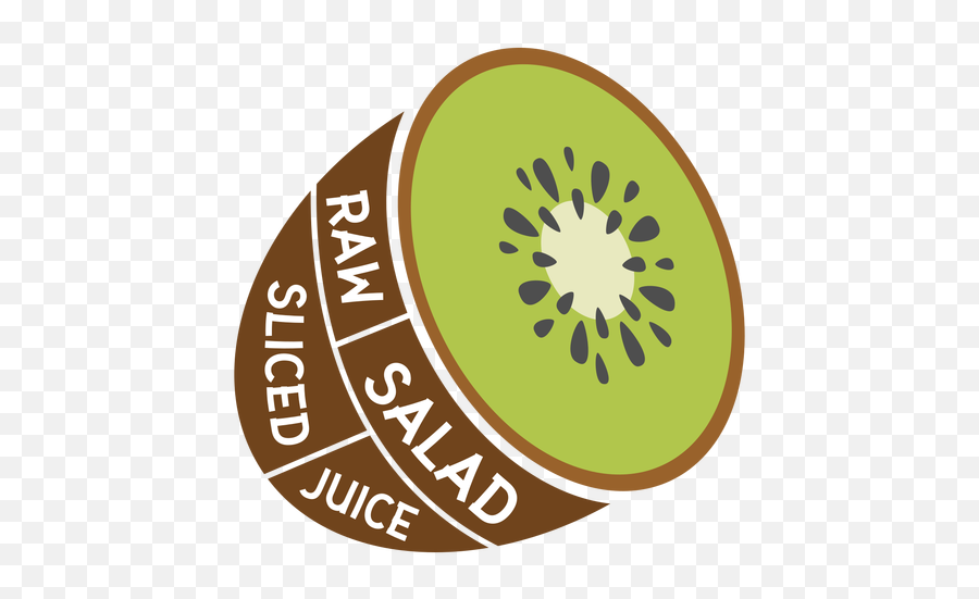 Kiwi Raw Salad Sliced Juice Flat - Transparent Png U0026 Svg Circle,Kiwi Png