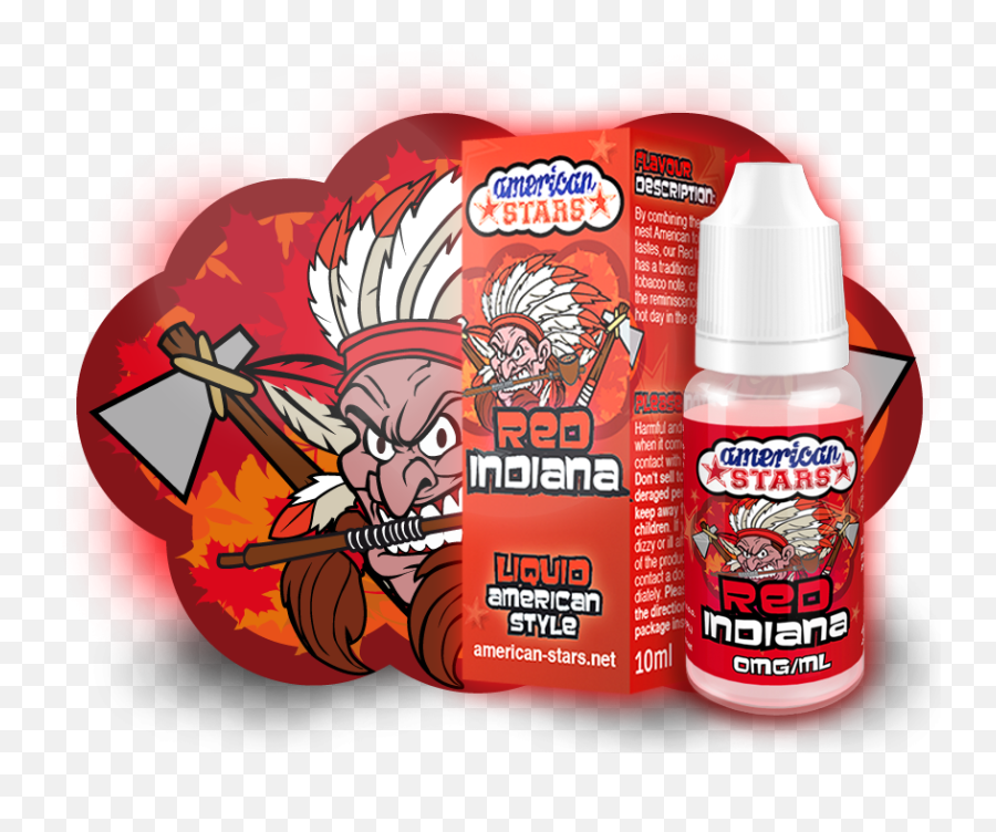 American Stars Red Indiana E - American Stars E Liquid Png,American Stars Png