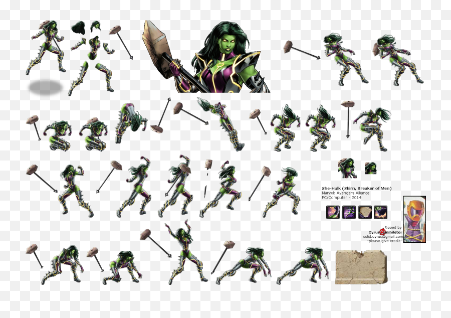 Pc Computer - Marvel Avengers Alliance Shehulk Skirn Hulk Png,She Hulk Png