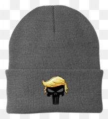 Punisher Trump Hair Beanie Hat - Beanie Png,Trump Hair Png