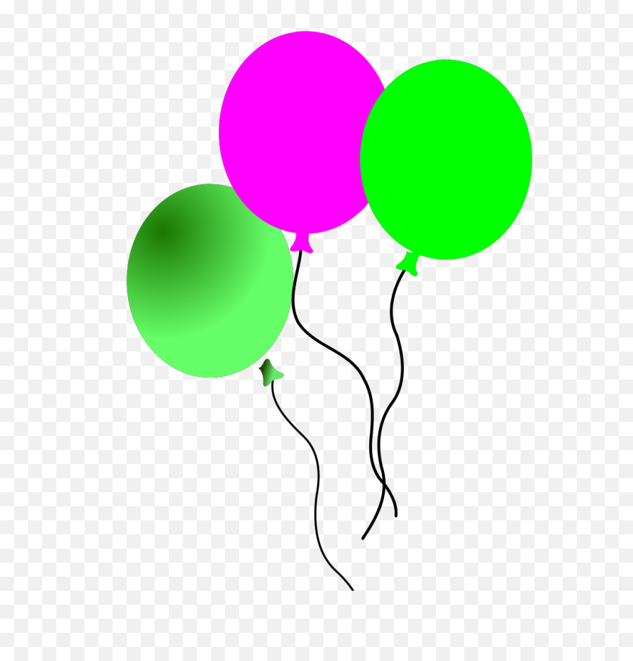 Party Balloons Png Svg Clip Art For Web - Download Clip Art Balloons Birthday Green And Pink,Balloon Images Png