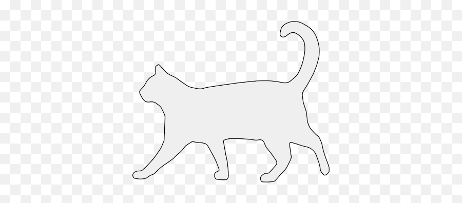 Cat Patterns Stencils Clip Art And Silhouettes - Simple Template Cat Outline Png,Cat Silhouette Png