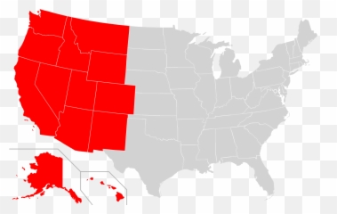 Western United States - Wikipedia Blank Wikipedia Us Map Png,Usa Map Png