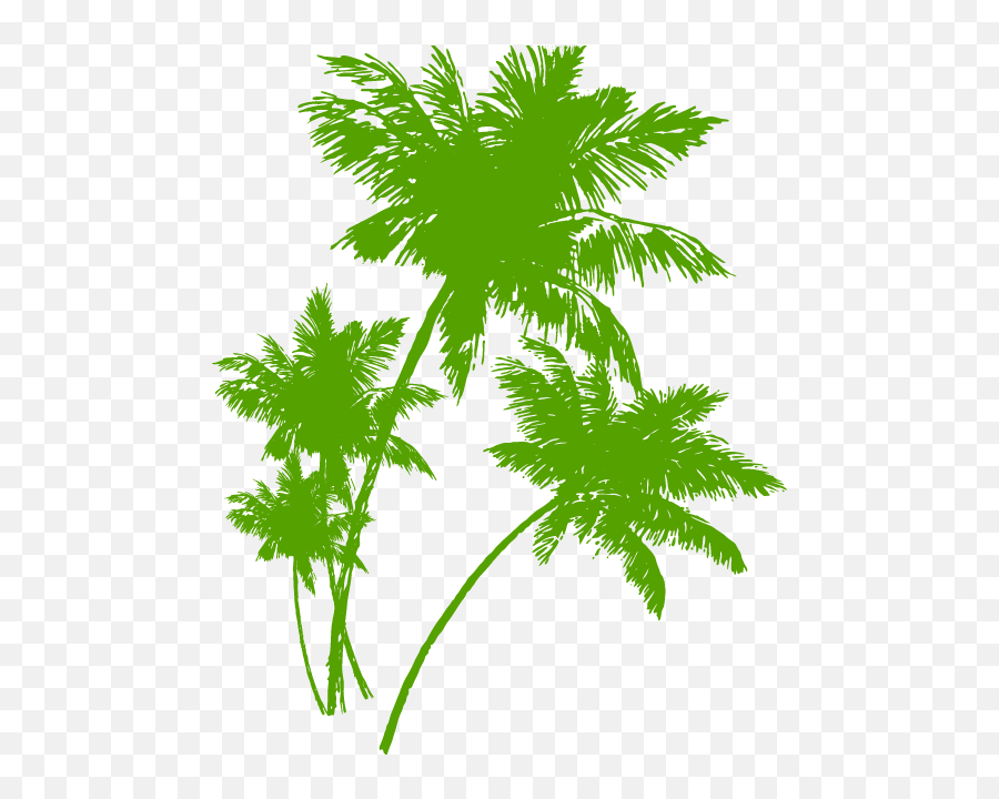 Download Transparent House For Sale Clipart - Beach Palm Silhouette Coconut Tree Transparent Png,Beach Silhouette Png