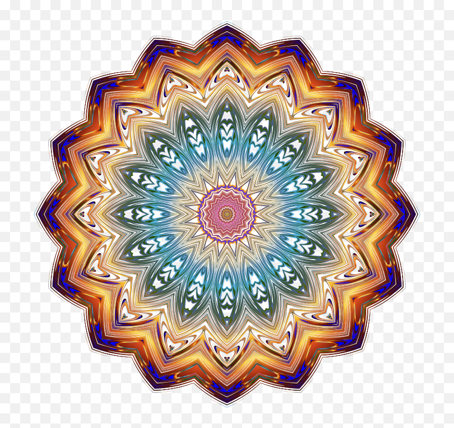 Png Prismatic Mandala Line Art - Transparent Background Mandalas Png,Mandala Transparent Background