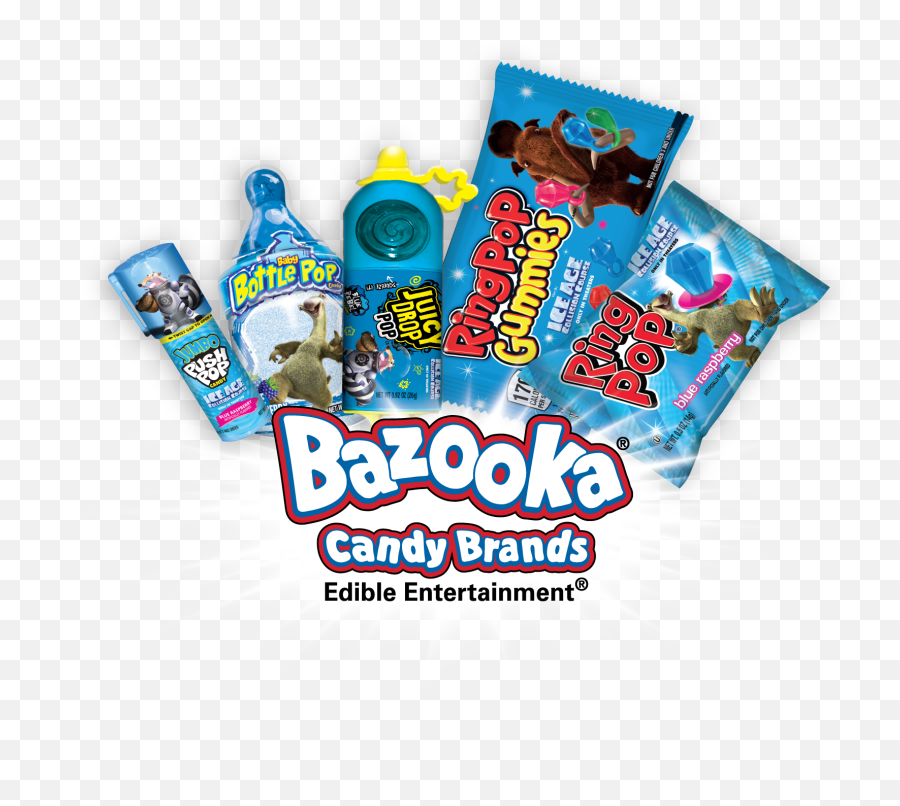 Bazooka Candy Partners With Ice Age Movie To Drive Licensing - Baby Bottle Pop Juicy Drop Pop Push Pop Ring Pop Png,Bazooka Png