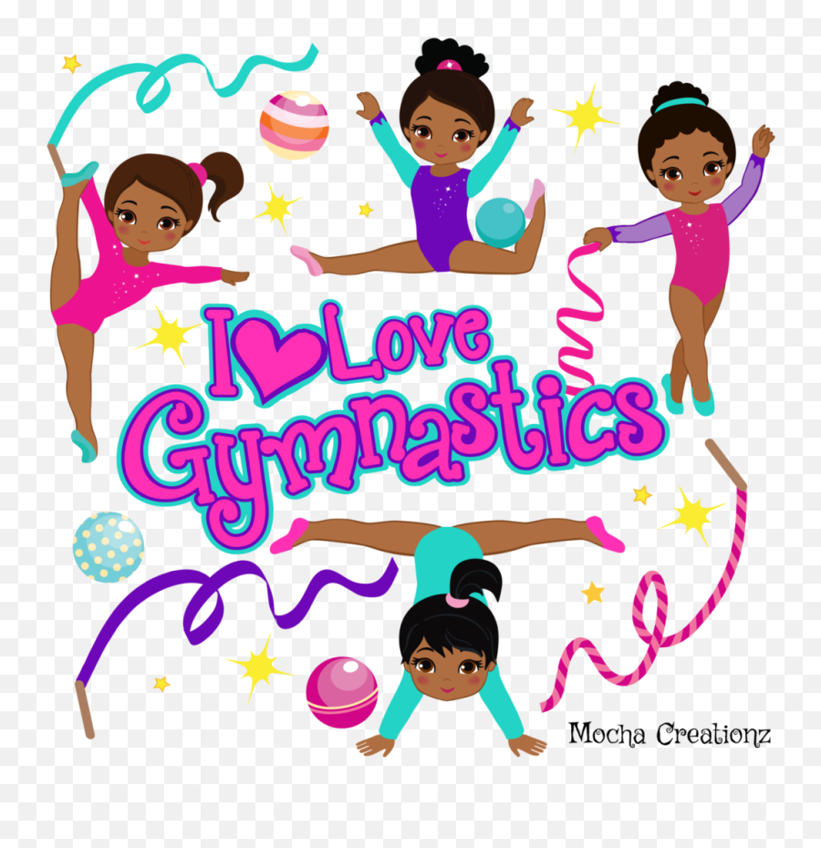 African American Gymnastics Graphic T - Shirt African African American Gymnast Clipart Png,African American Png