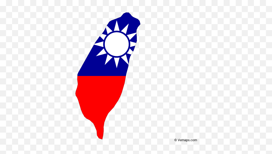 Grey Map Of Taiwan - Taiwan Flag Map Png,Taiwan Png