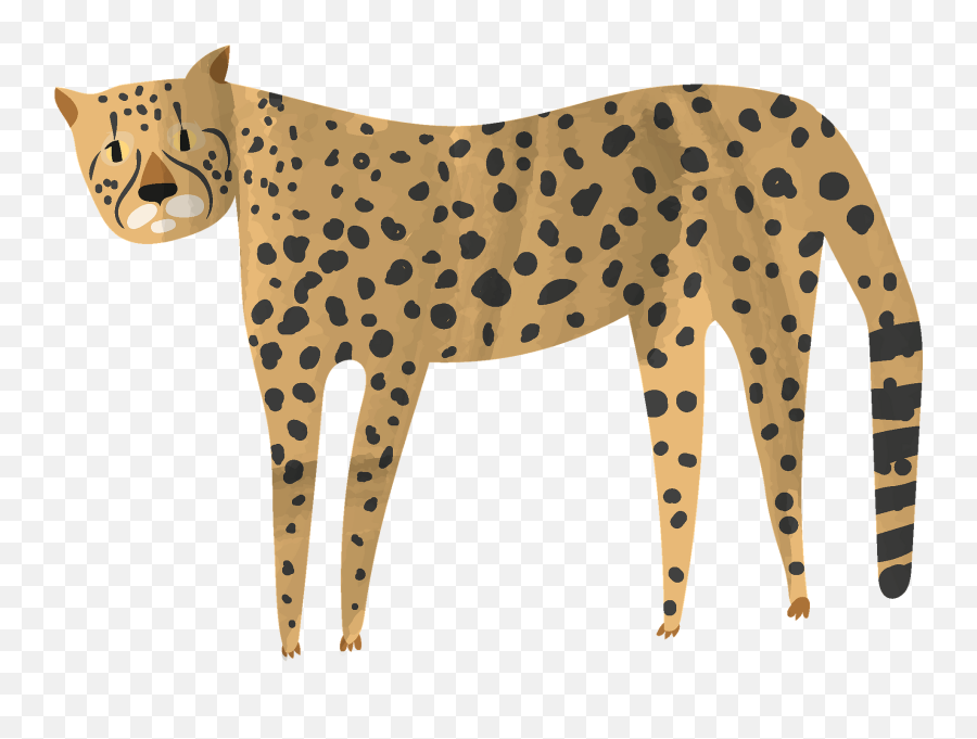 Cheetah Clipart - Animal Figure Png,Cheetah Transparent
