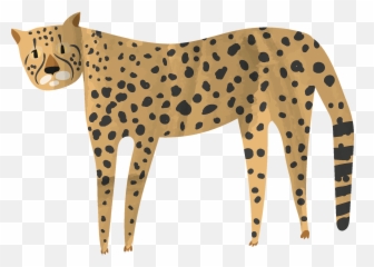 Cheetah Clipart - Animal Figure Png,Cheetah Transparent
