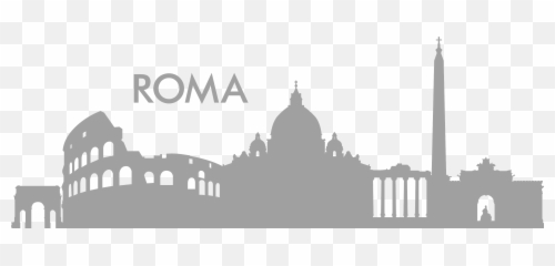 Wall Art - Rome Skyline Silhouette Free png