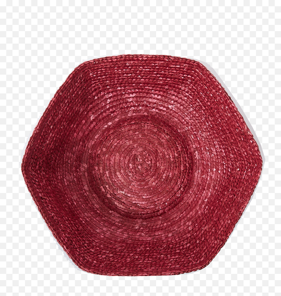 Deep Purple Large Hexagonal Raffia Basket - Sombrero Png,Sombrero Transparent