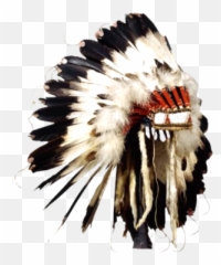 Native American Headdress - Feather Bonnet Of Yellow Calf png