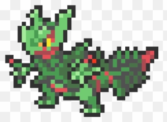 254 Mega Sceptile Mini Sprite - Pixel Art Pokemon Megas Png,Sceptile Png