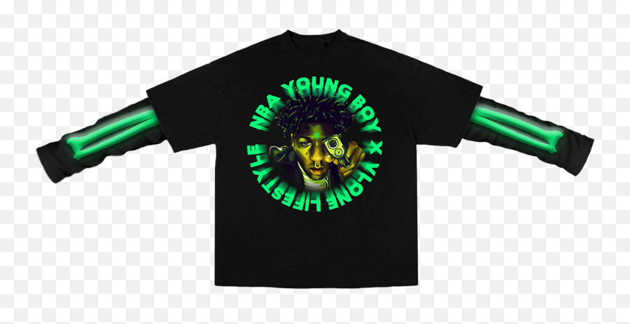 Youngboy Nba X Vlone Cross Roads Long - Vlone Nba Youngboy Hoodie Png,Vlone Logo