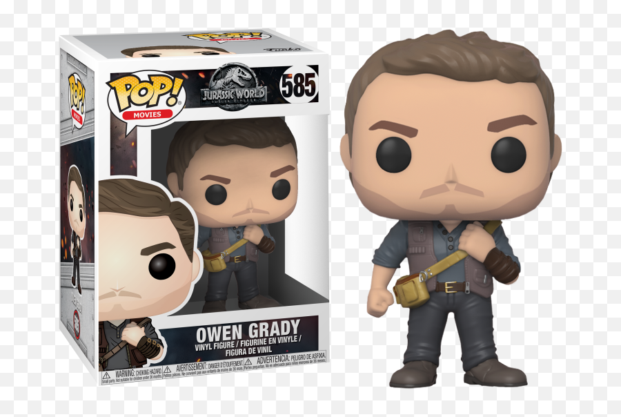 Funko Pop Jurassic World Fallen Kingdom - Owen Grady 585 Funko Pop Jurassic World Owen Png,Jurassic World Fallen Kingdom Logo Png