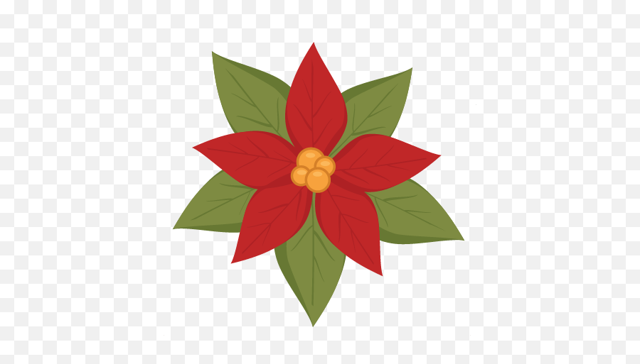 Poinsettia Svg Cutting File Christmas - Poinsettia Png,Poinsettia Icon Png