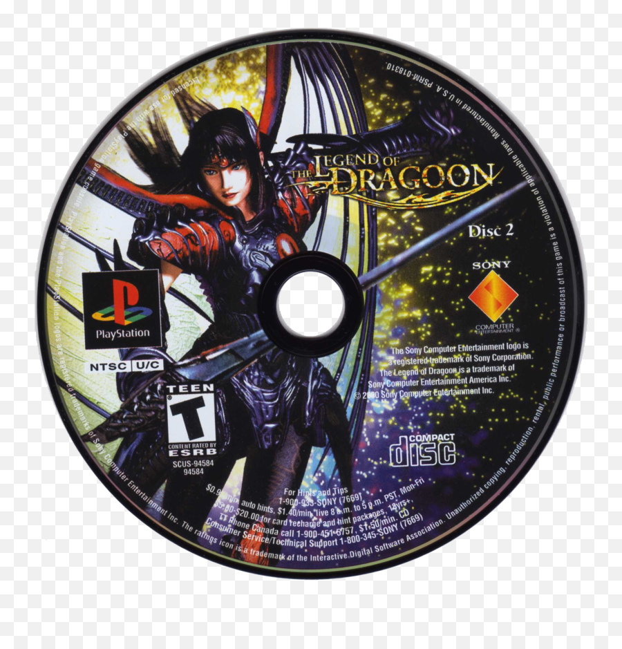 The Legend Of Dragoon Details - Legend Of Dragoon Usa Disc 2 Ps1 Png,Dragoon Icon