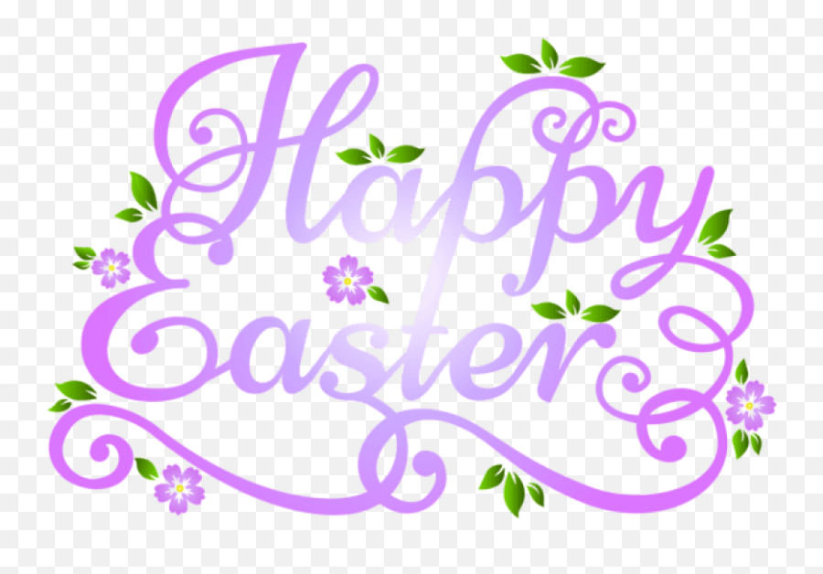 Happy Easter Purple Transparent Png - Happy Easter To Our Family And Friends,Happy Easter Transparent