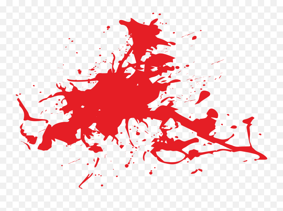 Blood Splatter Film Clip Art - Bright Red Splashes Of Blood Png,Red Splatter Png