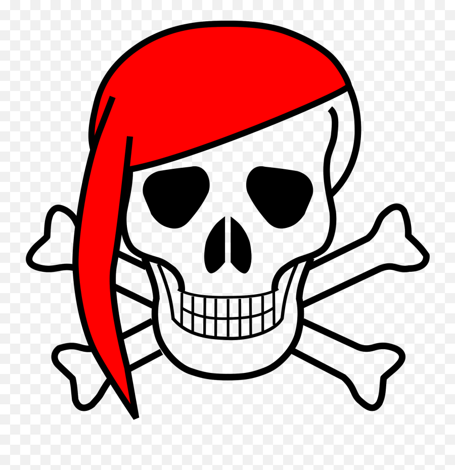 Pirate Skull Download Transparent Png Image Arts - Skull And Crossbones Cartoon,Pirate Transparent