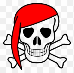 Pirate Skull Download Transparent Png Image Arts - Skull And Crossbones Cartoon,Pirate Transparent