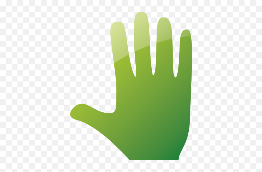 Web 2 Green Whole Hand Icon - Free Web 2 Green Hand Icons Green Hand Icon Png,Left Hand Icon
