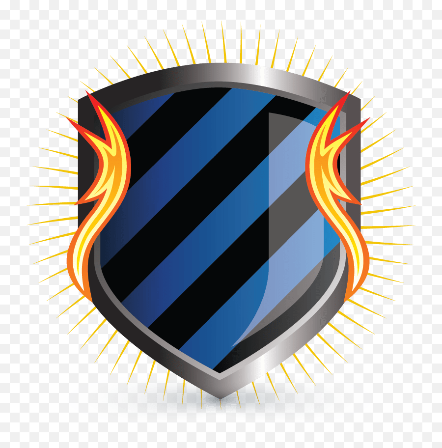 Free Logo Flames Maker - Fire Shield Logo Design Template Shield Logo Free Fire Png,Bahamut Icon