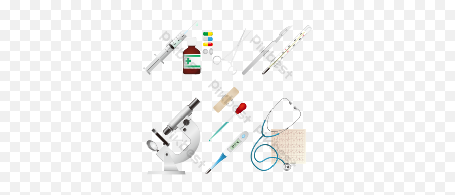 Cartoon Doctor With Medical Supplies Icon Vector - Hypodermic Needle Png,Medical Supplies Icon