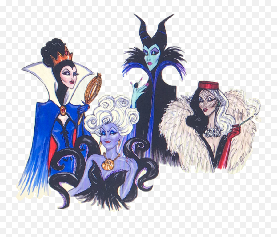 Download Hd Villain Vogue Disney Freetoedit Transparent Png - Ursula Evil Queen Maleficent Cruella De Vil,Vogue Png