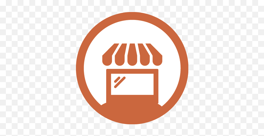 Small Business - Small Business Icon Circle 383x383 Png Orange Small Business Icon,Bussiness Icon