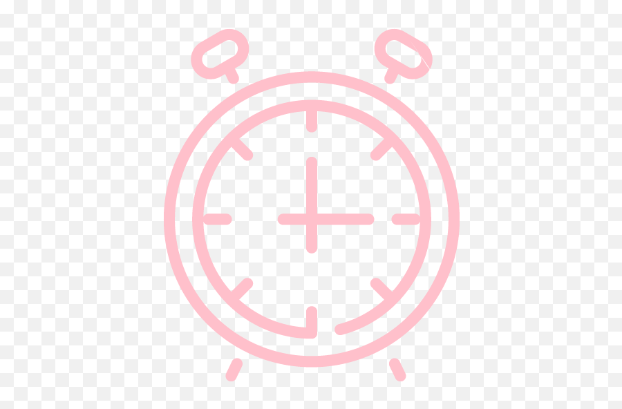 Pink Alarm Clock 3 Icon - Free Pink Alarm Clock Icons Stopwatch Svg Png,Free Alarm Clock Icon