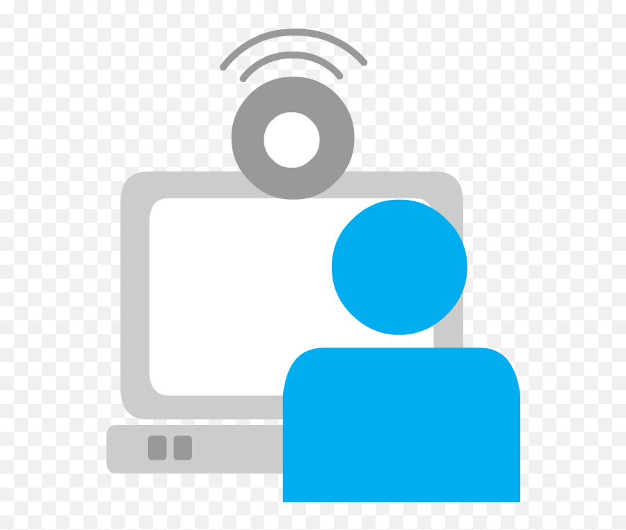 Video Conferencing Blue Cam Icon Png Pnglib U2013 Free Library - Virtual Classroom Icon Png,Web Conferencing Icon