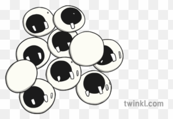 Googly Eyes Illustration - Twinkl Circle png