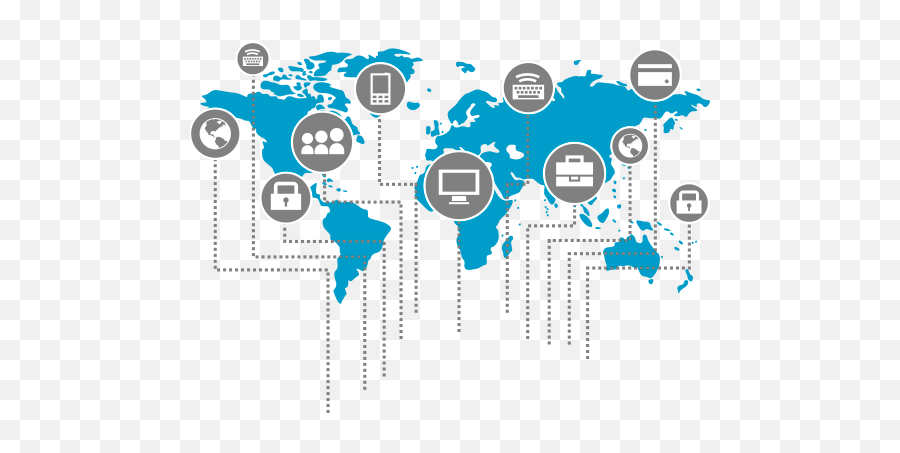 Control Of The Company - Warp Green World Map Hd Png,Verticalization Icon