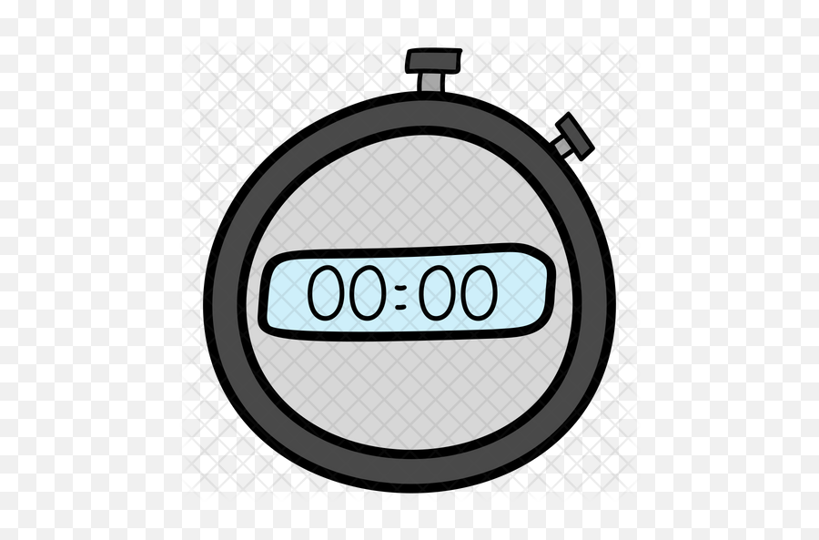 Digital Stopwatch Icon Of Doodle Style - Circle Png,Stopwatch Png
