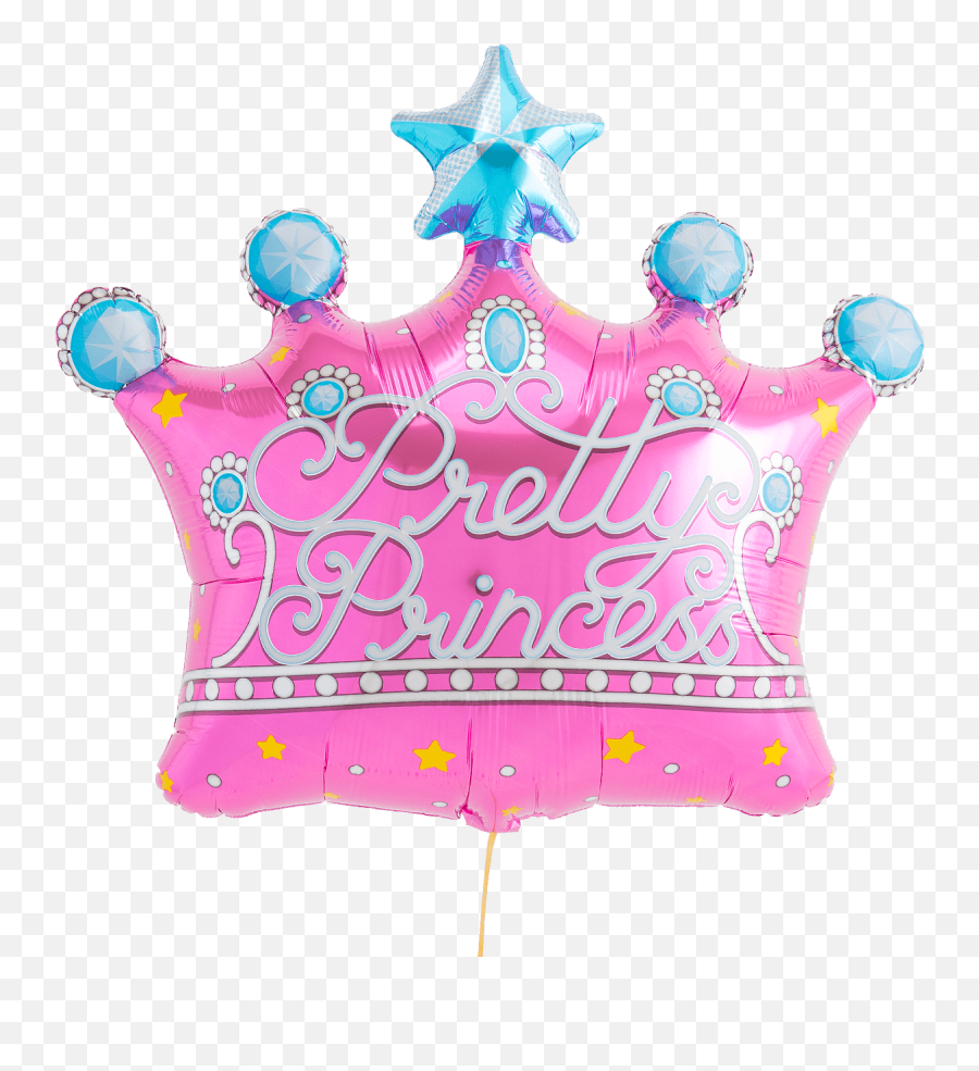 Pretty Princess Crown Supershape Balloon - Balloon Png,Star Crown Png