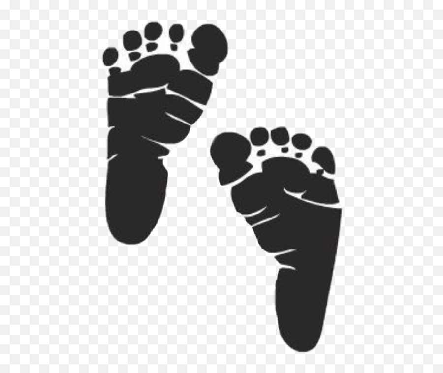 Baby Silhouette Png - Baby Footprint Clip Art,Baby Feet Png