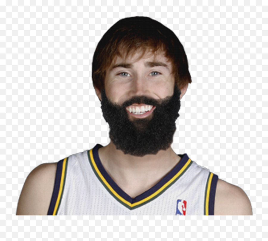 Tracking The Growth Of Gordon Haywardu0027s Beard Salt City Hoops - Gordon Hayward Jazz Png,James Harden Png