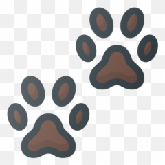 Pet Animal Pets Paw Dog Cat Paws Free Icon Of Set - Clipart Dog Paws Png