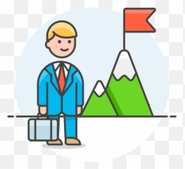 Success Goal Businessman Icon - Png