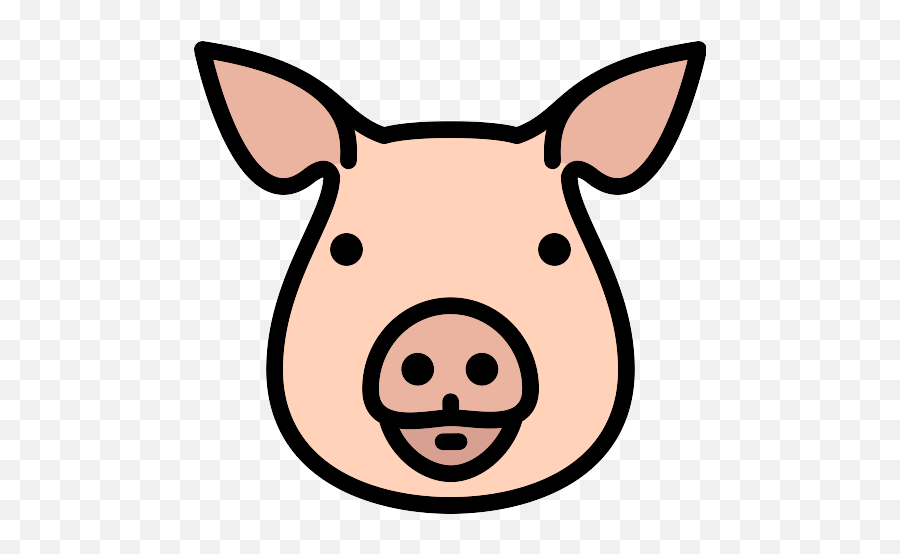 Pig Png Icon 37 - Png Repo Free Png Icons Simple Pig Head Drawing,Cartoon Pig Png